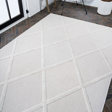 Salines Diamond Trellis Indoor/outdoor Area Rug